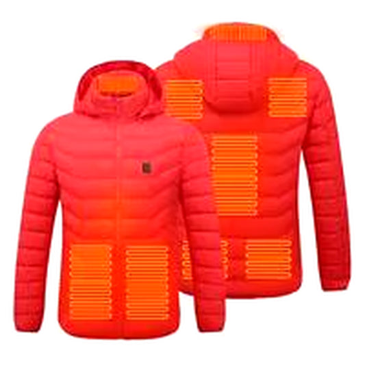 Men'S Women'S USB Heated Jackets Winter Outdoor Electric Heating Jackets Warm Thermal Coat Clothing Heatable Vest Black Blue Red